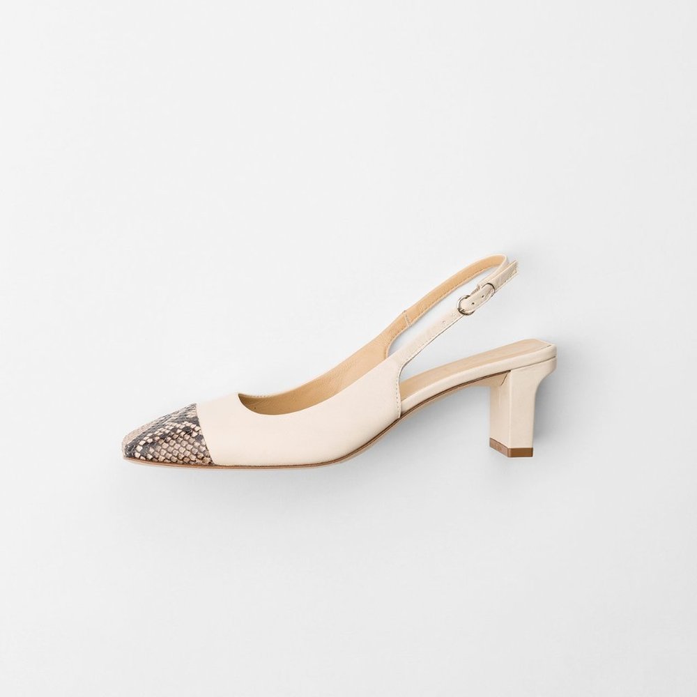 Aeyde DREW Creamy/Natural Python